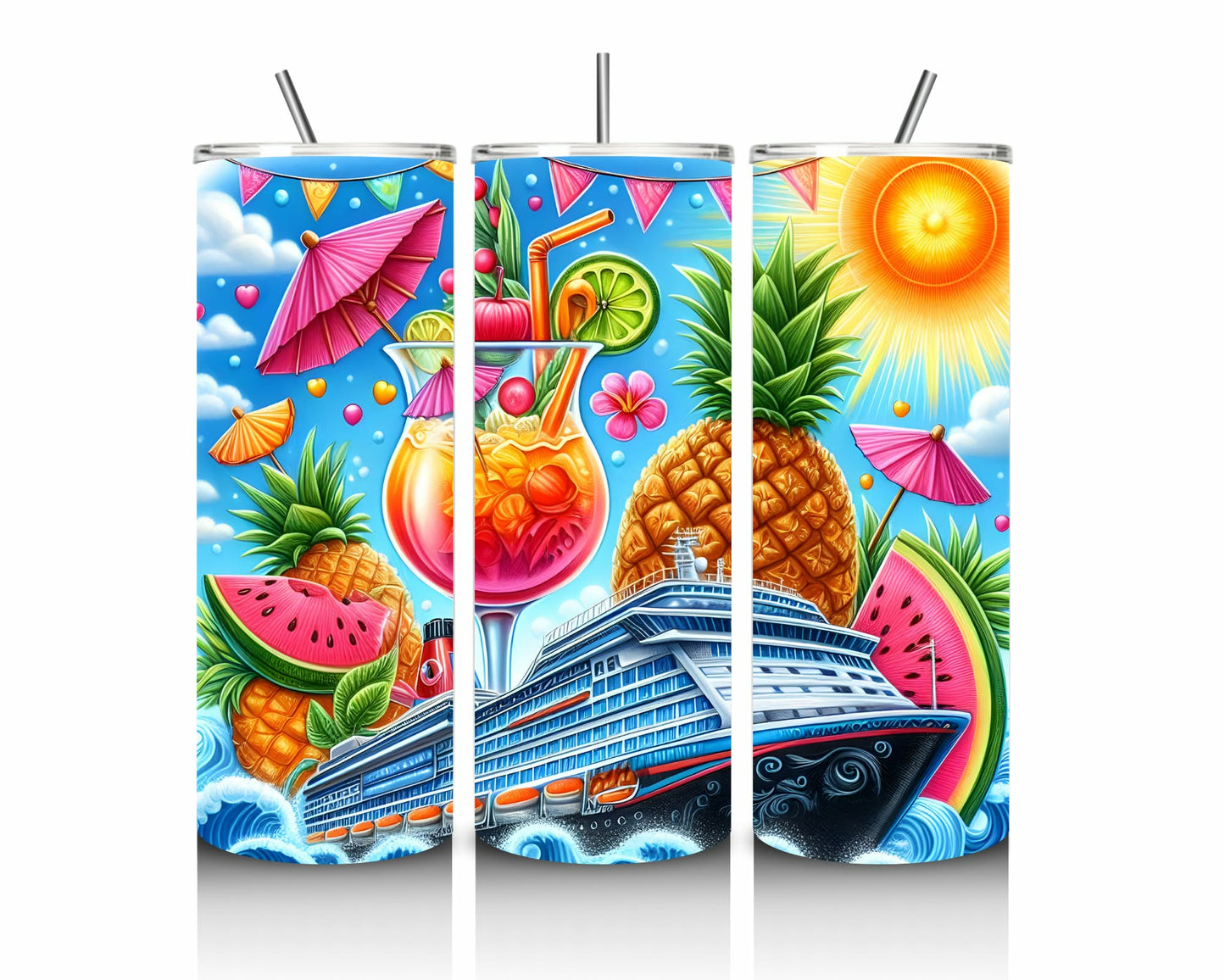 Cruise Holiday Paradise 20oz Stainless Steel Tumbler