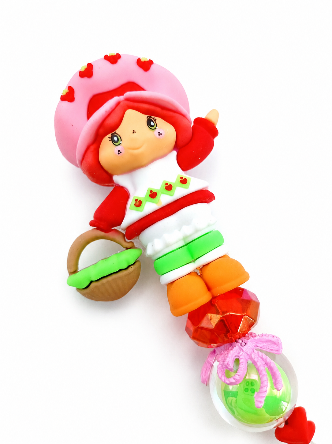 Strawberry Girl Beaded Pen