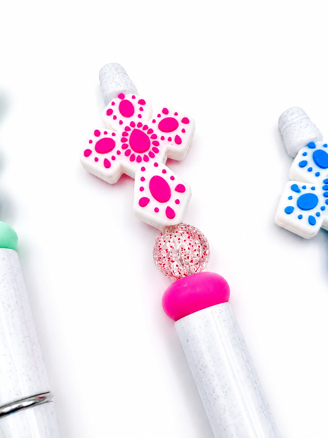 Decorative Cross Beaded Pen