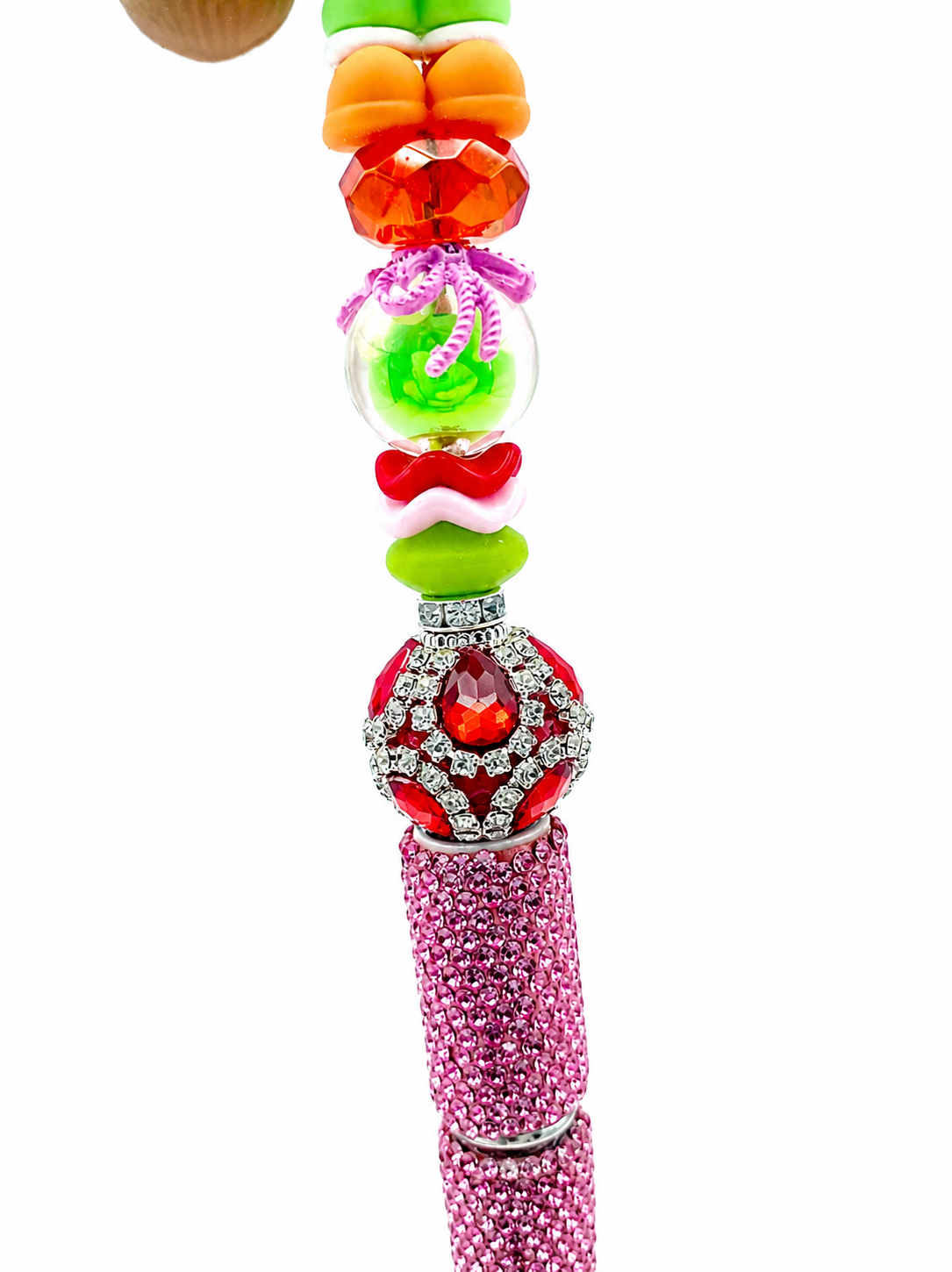 Strawberry Girl Beaded Pen