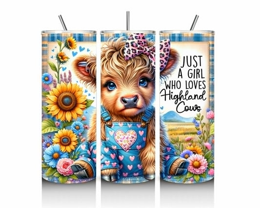 Highland Cow Lover 20oz Stainless Steel Tumbler