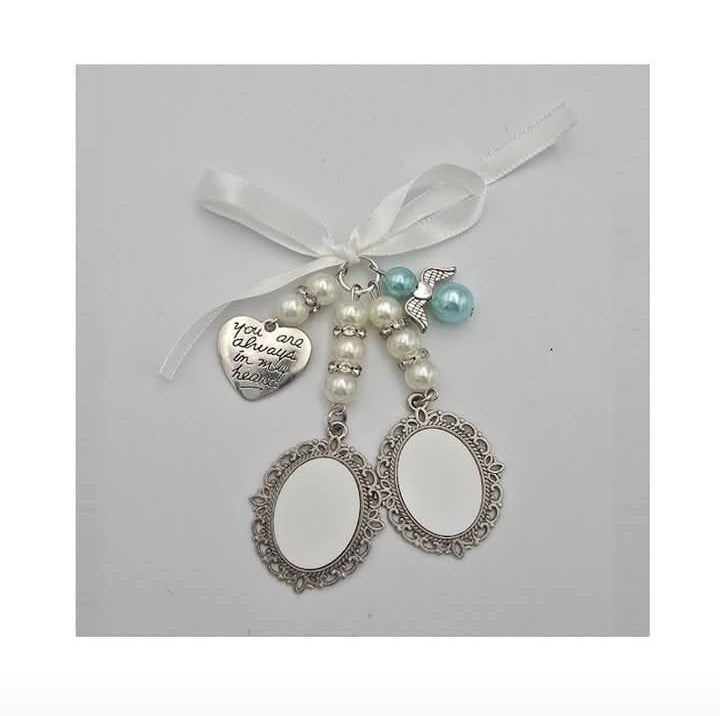 Personalised Memorial Bouquet Photo Charm
