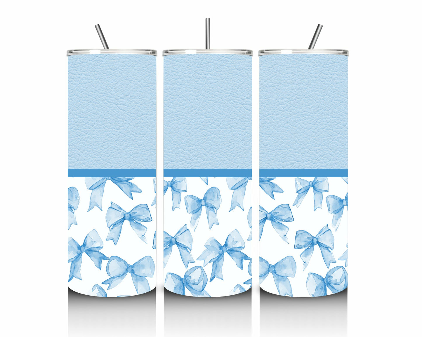 Blue Bow 20oz Stainless Steel Tumbler