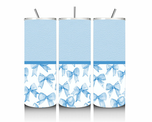 Blue Bow 20oz Stainless Steel Tumbler