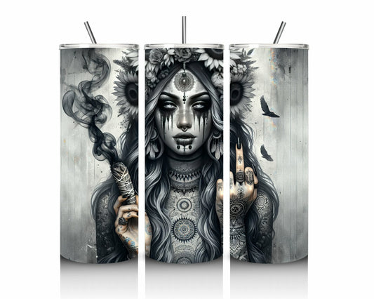 Mystic Gothic Goddess  20oz Stainless Steel Tumbler